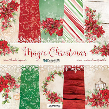 Набор бумаги 30х30 см "Magic Christmas", 5 листов (ScrapAndMe)