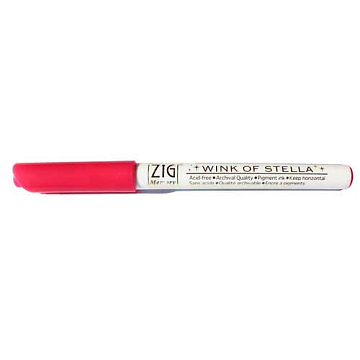 Маркер с блестками темно-розовый 0,8 мм (ZIG)