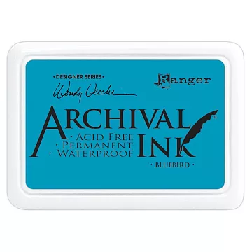 Водостойкая перманентная подушечка Archival Ink Bluebird синяя птица (Ranger) Водостойкая перманентная подушечка Archival Ink Bluebird синяя птица (Ranger)
