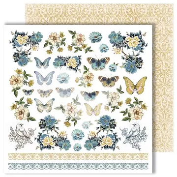 Бумага "Dreams come true. Butterfly" (DreamLight Studio) Бумага "Dreams come true. Butterfly" (DreamLight Studio)