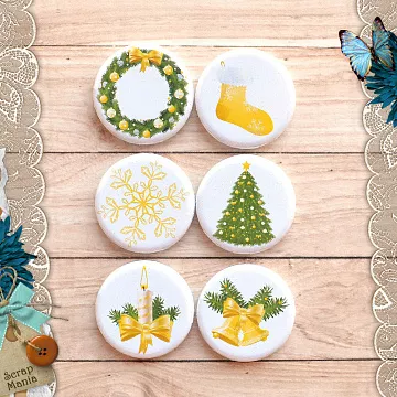 Набор фишек "Красивый новый год" (Scrapmania) Набор фишек "Красивый новый год" (Scrapmania)