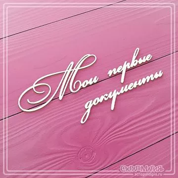Чипборд "Мои первые документы" (СкрапМагия) Чипборд "Мои первые документы" (СкрапМагия)