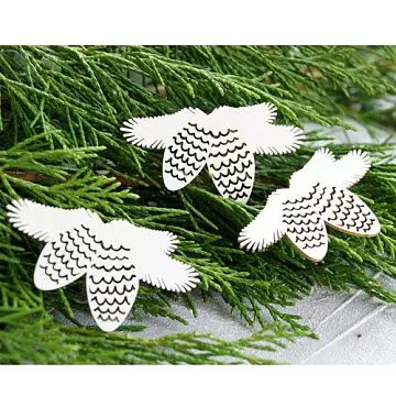 Чипборд "Шишки на ветках", 5х2,9 см (LeoMammy) Чипборд "Шишки на ветках", 5х2,9 см (LeoMammy)