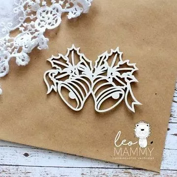 Чипборд "Новогодние колокольчики", 6,8х5 см (LeoMammy) Чипборд "Новогодние колокольчики", 6,8х5 см (LeoMammy)