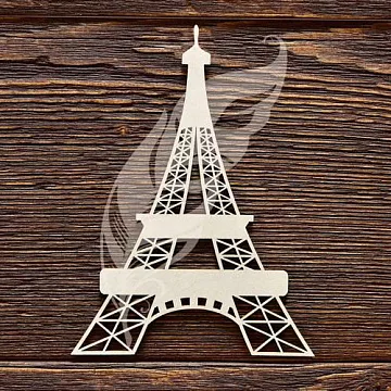 Украшение из чипборда "Эйфелева башня 4" (AL) Украшение из чипборда "Эйфелева башня 4" (AL)