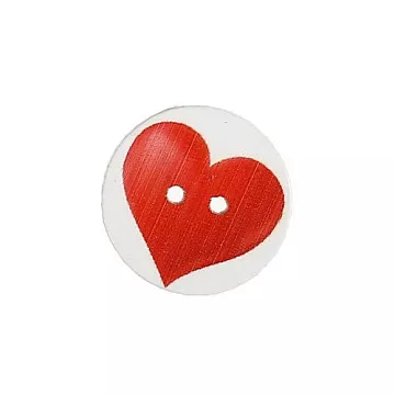 Пуговица деревянная "Сердечко" (АртУзор) Пуговица деревянная "Сердечко" (АртУзор)
