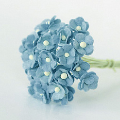 Букет цветов вишни мини "Голубой", 25 шт (Craft)