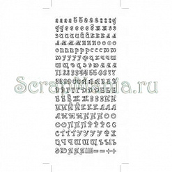 Контурные наклейки "Русский алфавит 2", цвет сиреневый (JEJE)