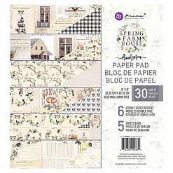 Набор бумаги 20х20 см "Spring farm house", 30 листов (Prima Marketing)