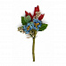 Букетик цветов "Голубые пионы" (Рукоделие)