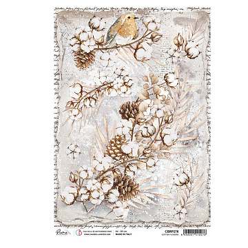 Бумага А4 "Рисовая. Cotton Flowers" (Ciao bella)