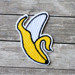 Термонаклейка с вышивкой "Банан"