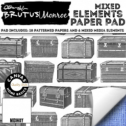Набор бумаги 15х15 см "Mixed element paper pad", 24 листа