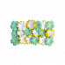 Набор бумажных цветочков "Светло-зеленый и желтый" (ScrapBerry's)