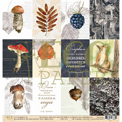 Бумага "Осенний лес. Карточки" (EcoPaper)