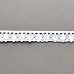 Лента кружевная хлопковая "Белая 2", ширина 1,5 см, длина 0,9 м