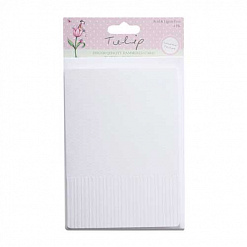 Набор текстурированных заготовок для открыток 10,5х14,5 см "Белые тисненые" с конвертами (DoCrafts)