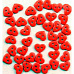 Набор мини-пуговиц "Сердца красные" (Buttons Galore)