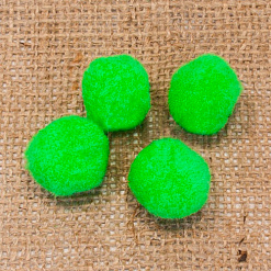 Набор помпонов "Светло-зеленые", диаметр 2 см, 35 шт