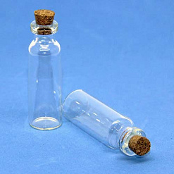 Стеклянная бутылочка с пробкой, 5 мл (Рукоделие)
