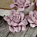 Набор бумажных цветов "Винтажный розовый", 4 шт