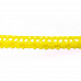 Лента кружевная хлопковая "Желтая", ширина 1,2 см, длина 0,9 м (Рукоделие)