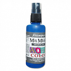 Спрей жемчужный "Aquacolor Spray", синий, 60 мл (Stamperia)