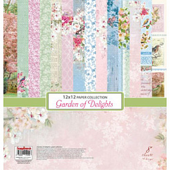 Набор бумаги 30х30 см "Garden of Delights. Старинная усадьба", 8 листов (ScrapBerry's)