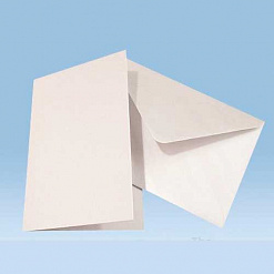Набор заготовок для открыток 10,5х15 см "Перламутровые кремовые" с конвертами (DoCrafts)