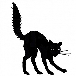 Штамп "Черная кошка" (Скрапклуб)