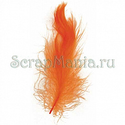 Набор декоративных перьев "Оранжевый"