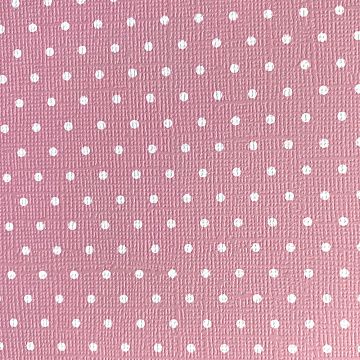 Кардсток с текстурой холста 30х30 см "Белые точки на светло-розовом" (Core'dinations)