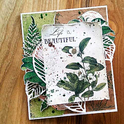 Набор бумаги 30х30 см "Botany summer", 10 листов (Фабрика Декору)