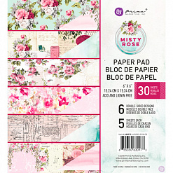 Набор бумаги 15х15 см "Misty Rose", 30 листов (Prima Marketing)