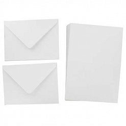 Набор заготовок для открыток 12,7х17,8 см "Белые и черные прямоугольные" (DoCrafts)