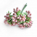 Букетик средних ягод в обсыпке "Одноцветные. Розово-персиковые" (Рукоделие)