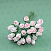 Букетик роз с закрытым бутоном "Двухтоновый бело-розовый", 25 шт (Impresse)