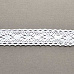 Лента кружевная хлопковая "Белая 7", ширина 2,8 см, длина 0,9 м