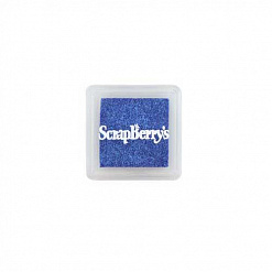 Подушечка чернильная пигментная 2,5х2,5 см, цвет мерцающий небесно-голубой (ScrapBerry's)