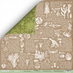 Набор бумаги 30х30 см "Cozy forest", 10 листов (Скрапмир)