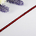 Лента из пайеток "Красная голография", ширина 0,6 см, длина 3 м (АртУзор)