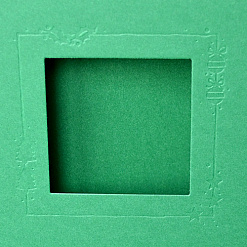 Набор заготовок для открыток А5 см с тиснением "Рождество", цвет зеленый (DoCrafts)