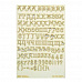Набор украшений из чипборда "Алфавит Cleopatra" (Просвет)
