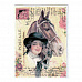 Тканевая карточка "Дама с лошадью" (SV)