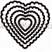 Набор форм-трафаретов для вырубки "Сердечки фигурные" (ScrapBerry's)