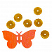 Набор украшений с пайетками "Бабочки и круги" 10х11,5 см (АртУзор)