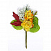 Букетик тканевых цветов "Камелия желтая" (Рукоделие)