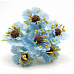 Букетик цветов с тычинками "Светло-голубой" (Рукоделие)