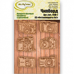 Набор деревянных украшений "Фотоаппараты" (Mr.Painter)