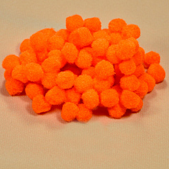 Набор помпонов "Оранжевые", диаметр 1 см, 100 шт